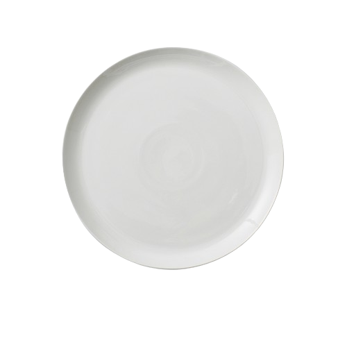 White Japanese Ceramic Dinner Plate