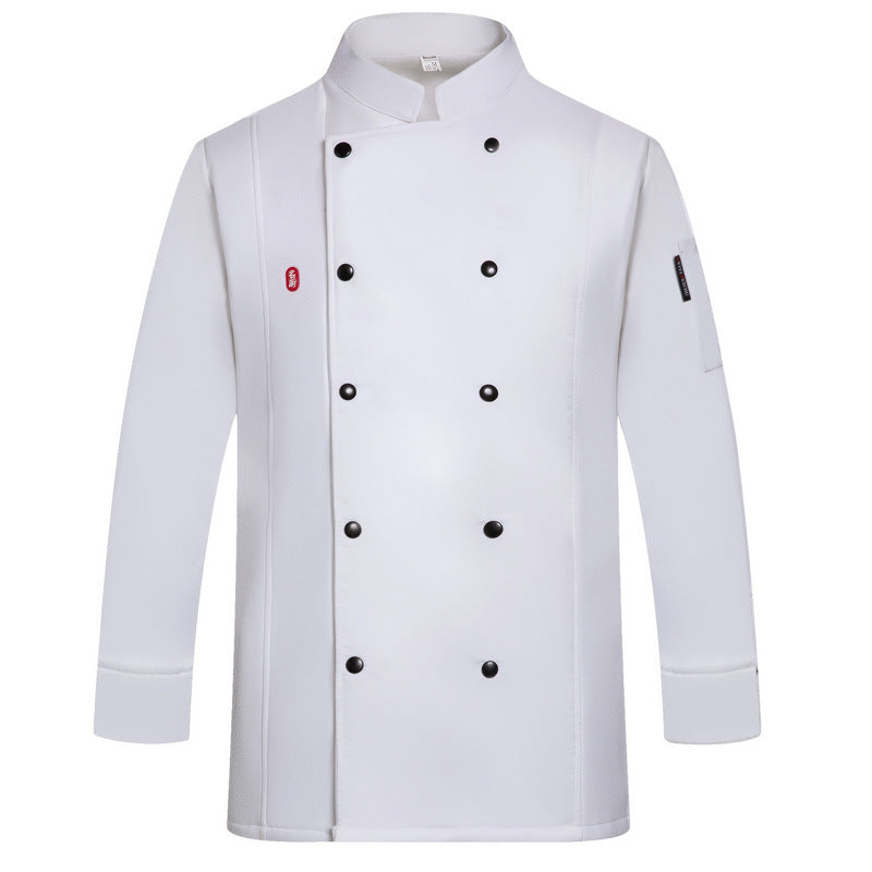 Long Sleeved Buttoned Chefs Jacket