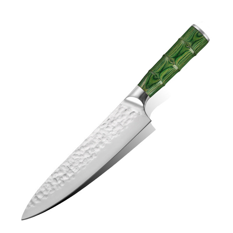 Cuchillo de chef con mango de bambú