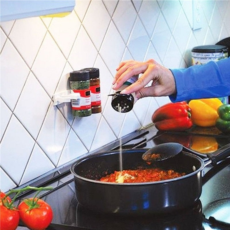Soporte de pared ajustable para tarros