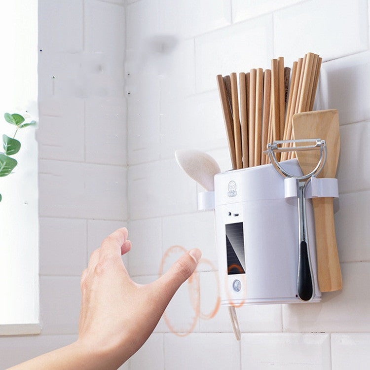Cutlery Wall Holder with Auto-Disinfectant