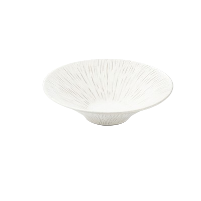 Large Bark Pattern Ceramic Dinner Hat Bowl