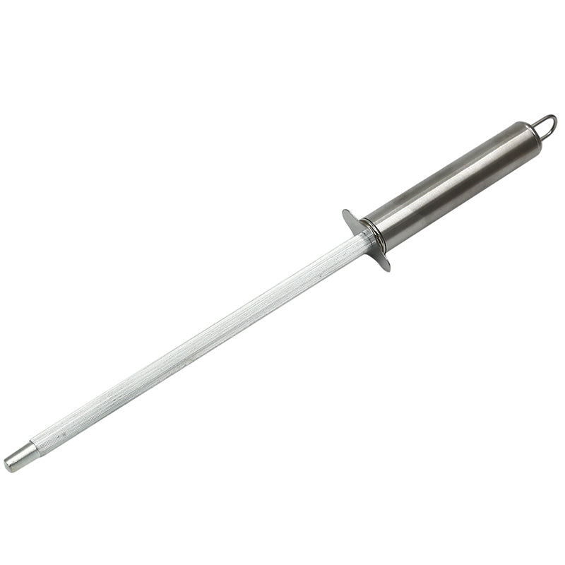 Cuchillo de acero al carbono afilado con mango de acero inoxidable
