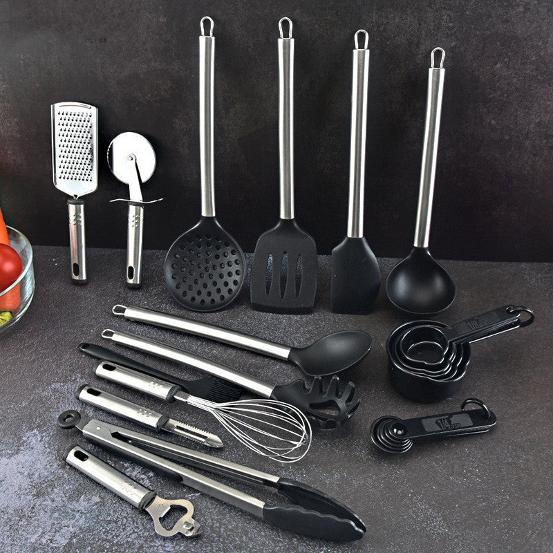 Juego de utensilios de cocina de acero inoxidable