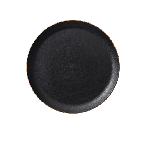 Black Large Japanese Ceramic Dinner Plate