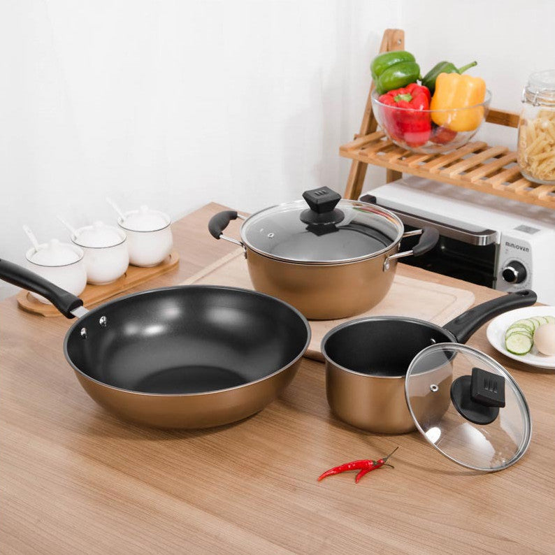 Ensemble de poêles antiadhésives pour la maison