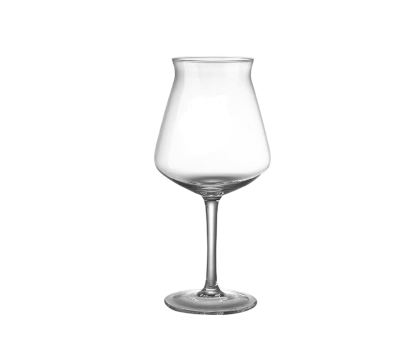 Outward Rimmed Wine Glass