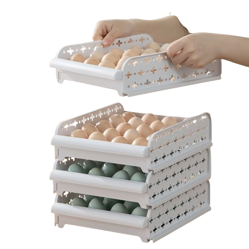 Rejilla ajustable para guardar huevos