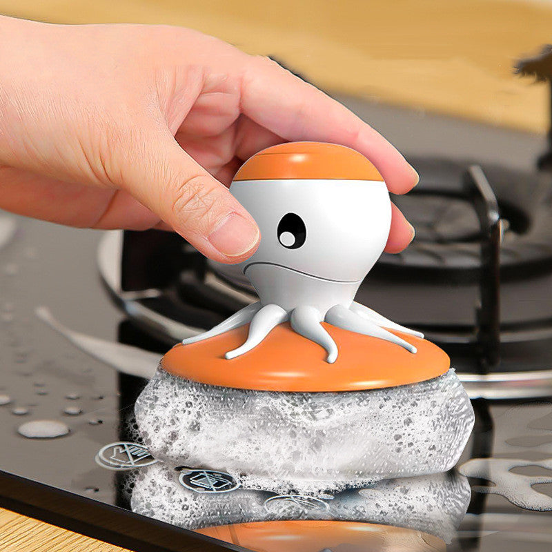 Brosse pour pot de détergent Octopus