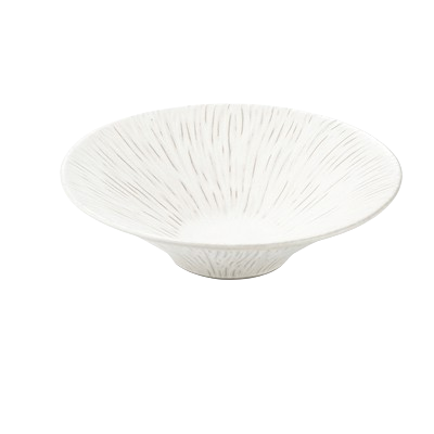 Large Bark Pattern Ceramic Dinner Hat Bowl
