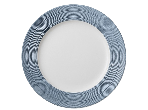 Simple Light Blue Rimmed Nordic Plate