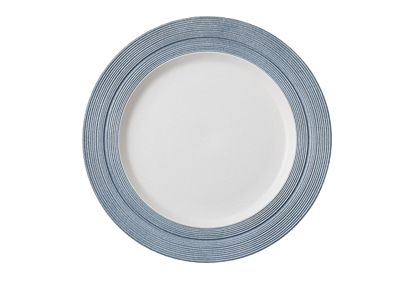 Simple Blue Rimmed Nordic Plate
