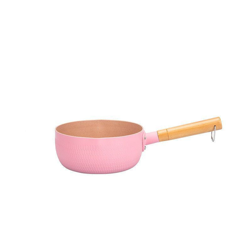 Pink Maifan Stone Non-Stick Milk Pan