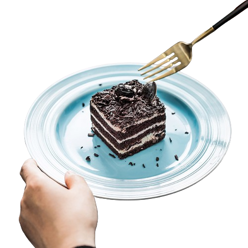 Simple Black Nordic Plate