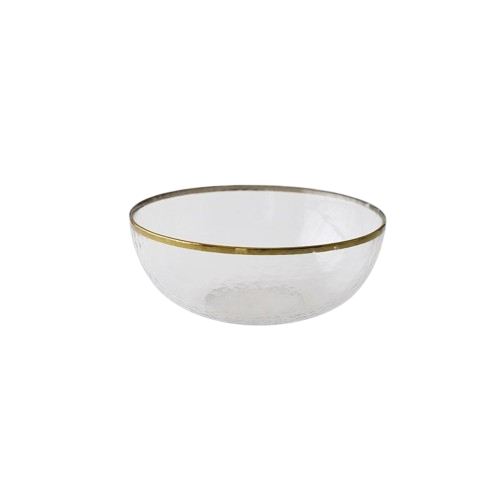 Small Gold Rimmed Glass Plate