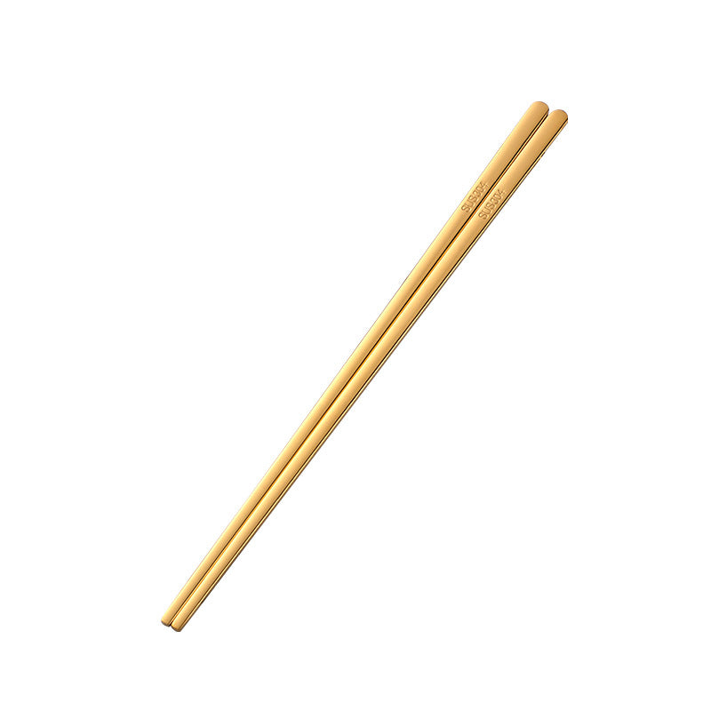 Korean Stainless Steel Flat Chopsticks