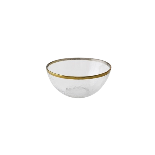 Small Gold Rimmed Glass Plate