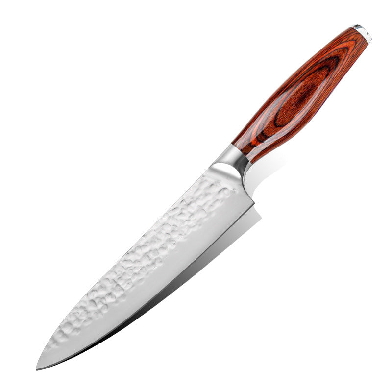 Cuchillo de chef con mango de bambú
