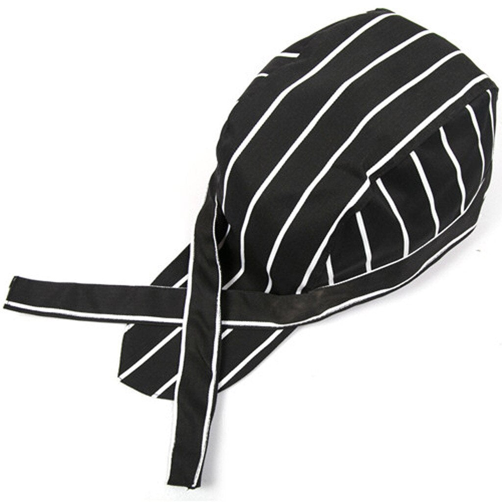 Black and White Grid Unisex Adjustable Chef Hat