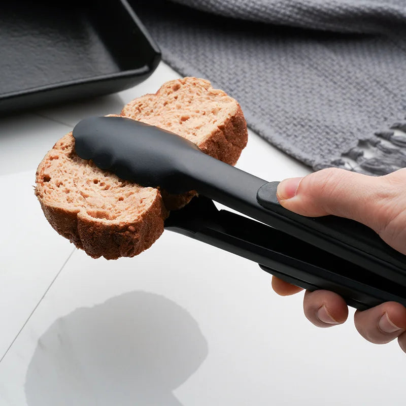 Multi Purpose Black Cooking Tongs