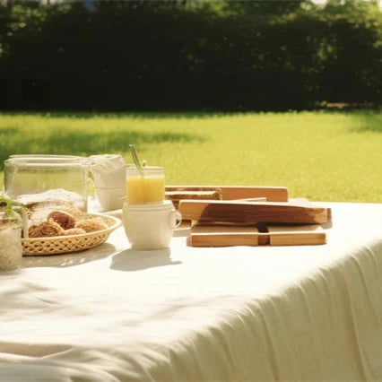Handmade Faux Linen Tablecloth