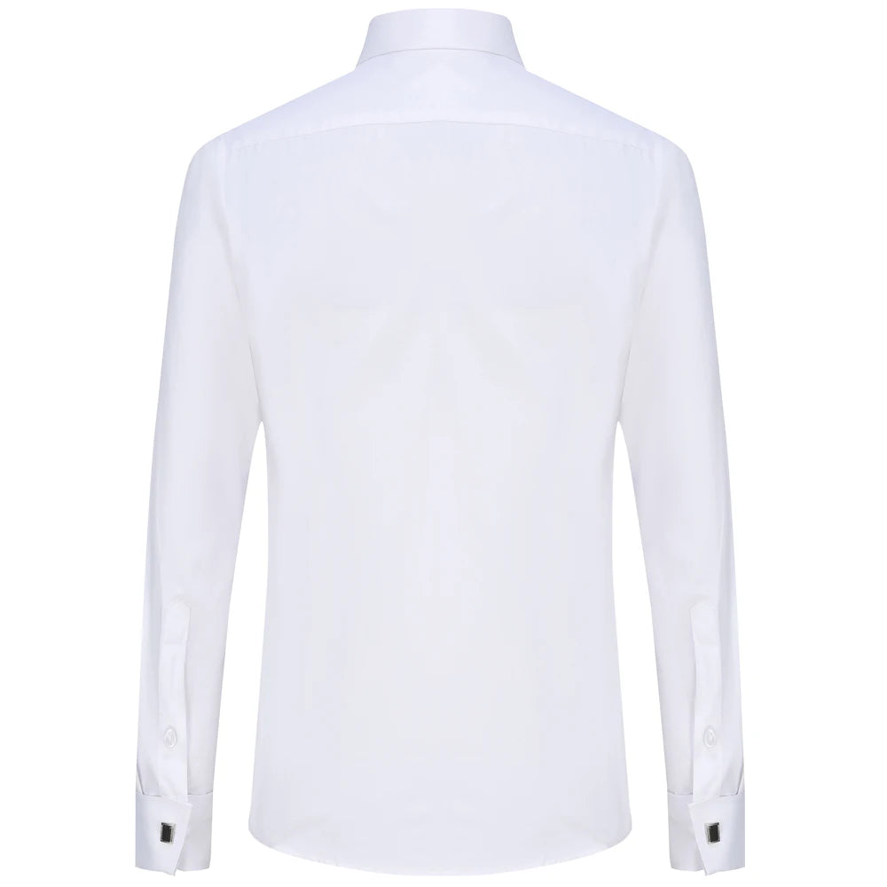 Chemise à manches longues à poignets français