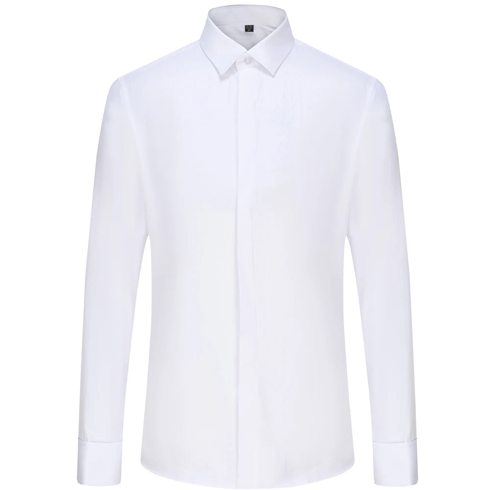 Chemise à manches longues à poignets français