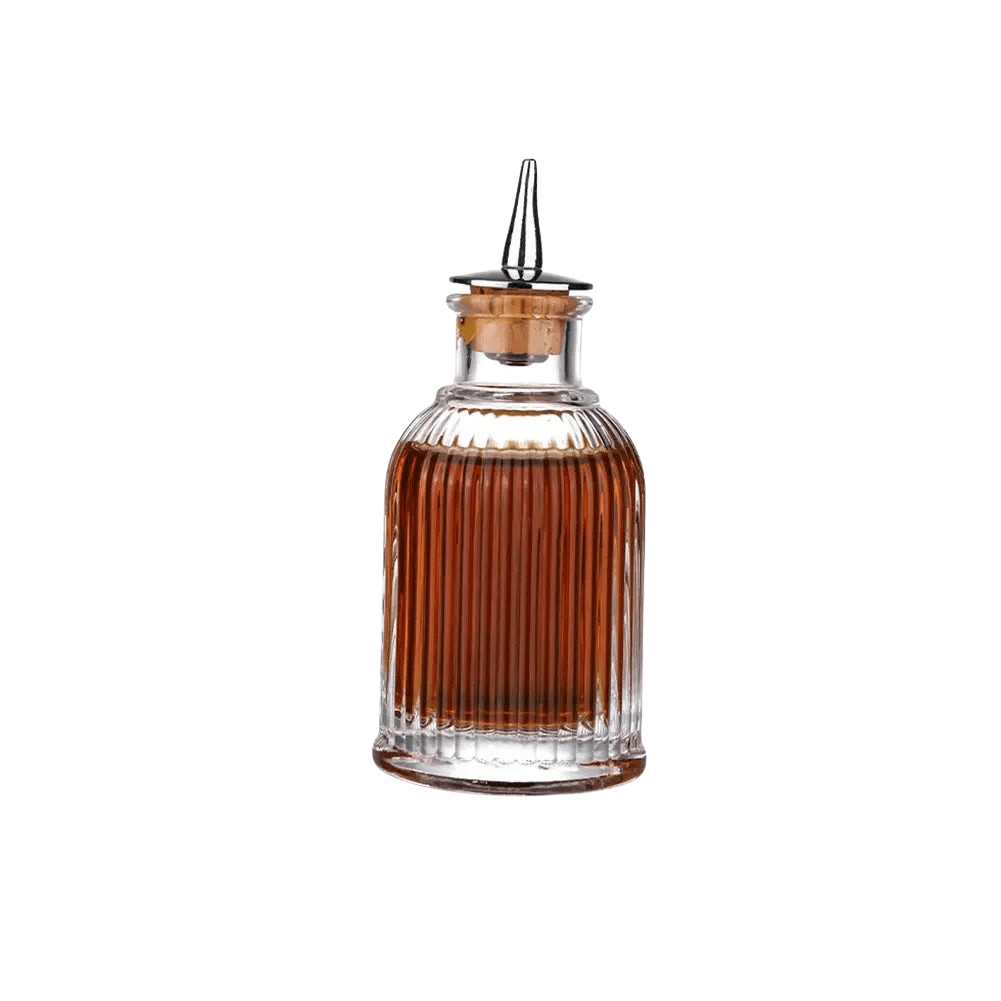 Bouteille circulaire pour cocktails amers vintage