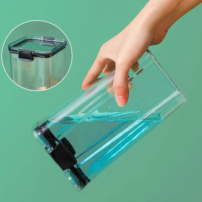 Contenedor de alimentos de plástico XL con clip