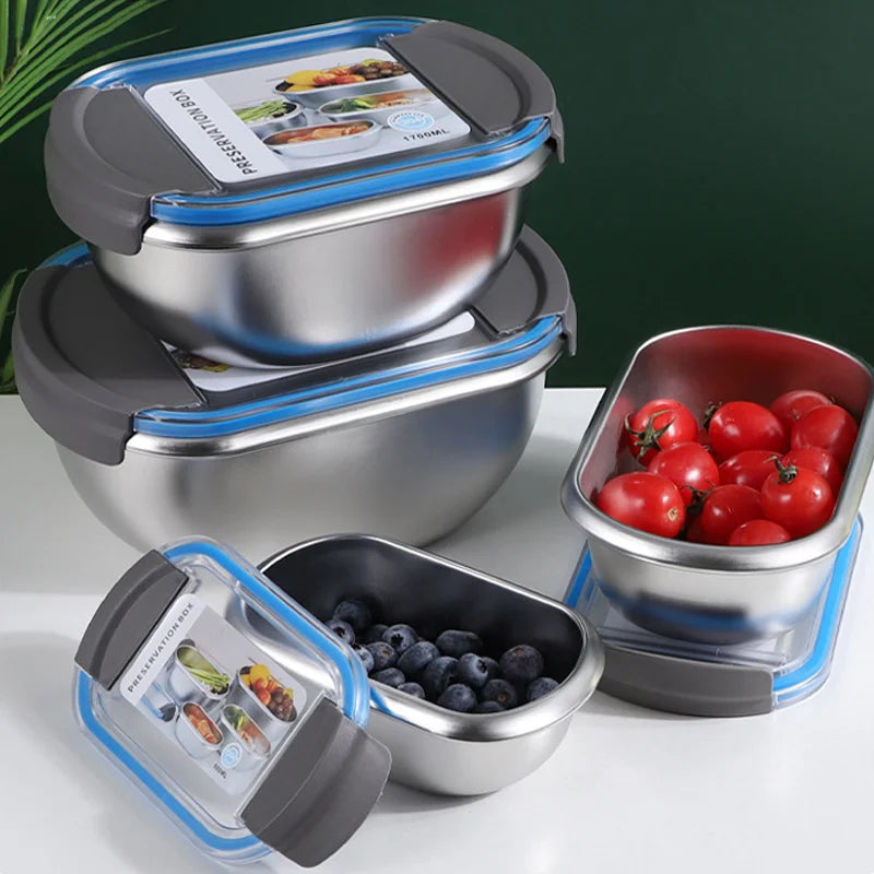 20x13x8cm Plastic Container Metal Food Storage Container