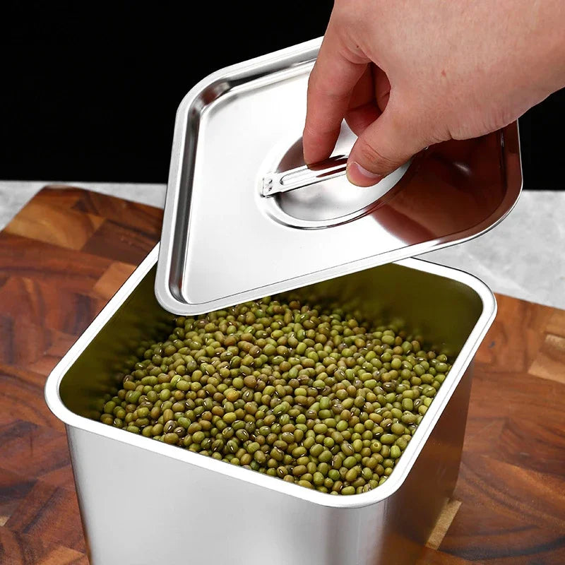12x12x10cm Stainless Steel Kitchen Container