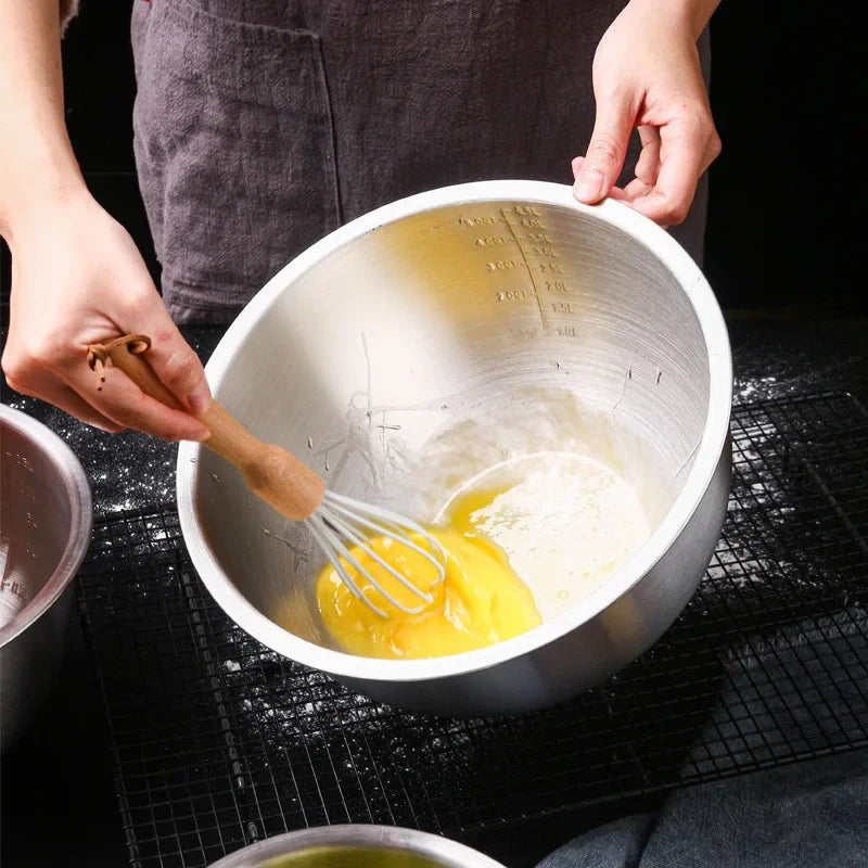 Stainless Steel Measuring Mixing Bowl