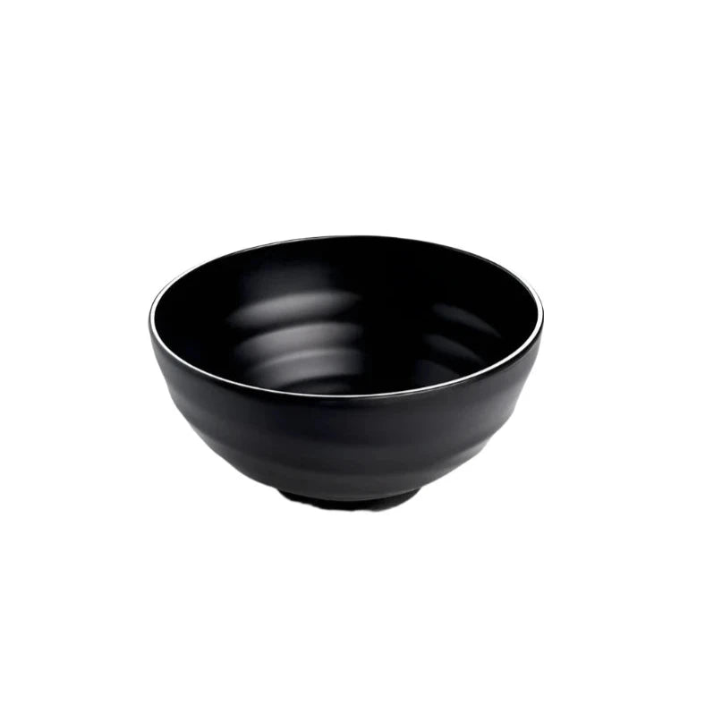 Black Melamine Soup Bowl