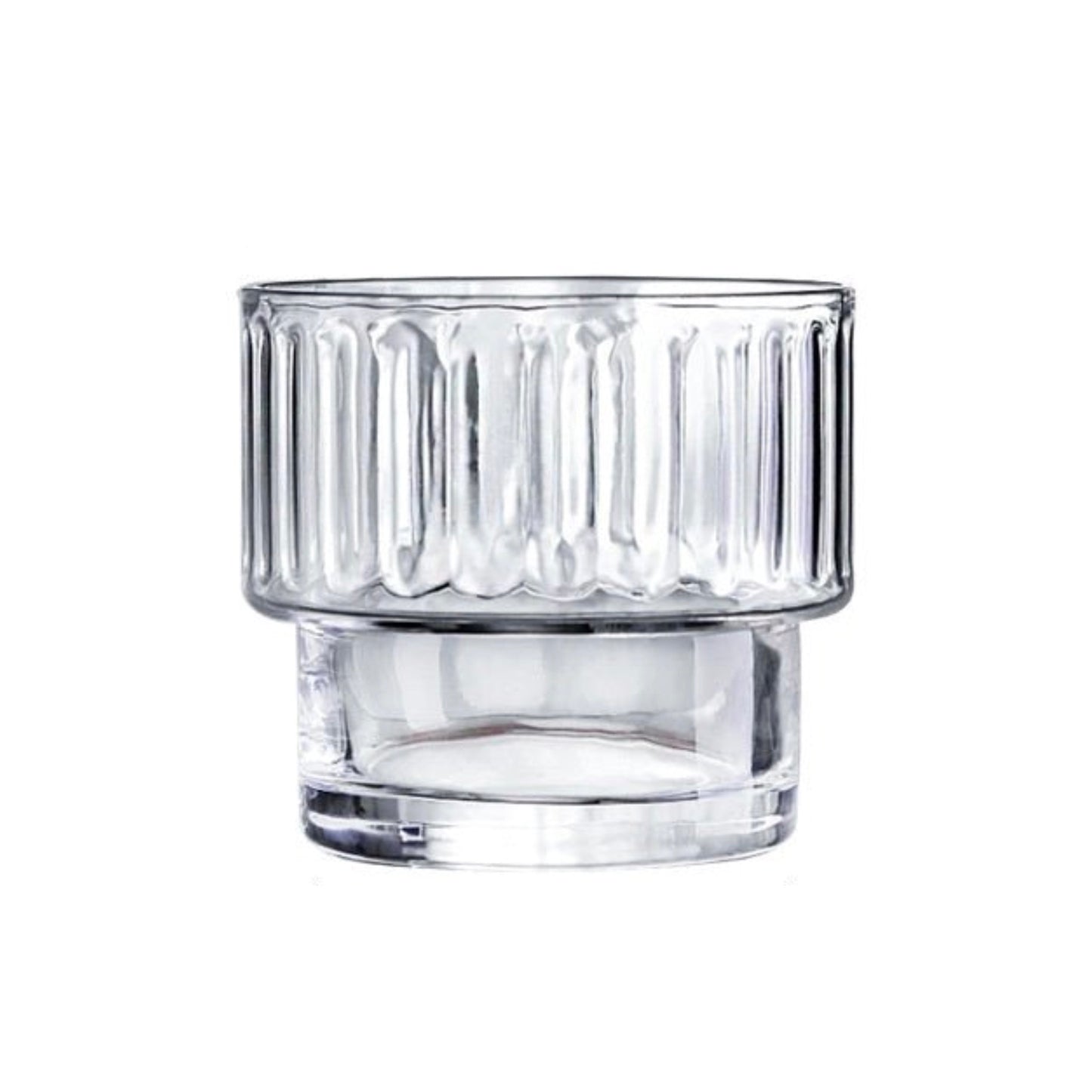 Elegante cuenco de postre de cristal de tamaño mediano