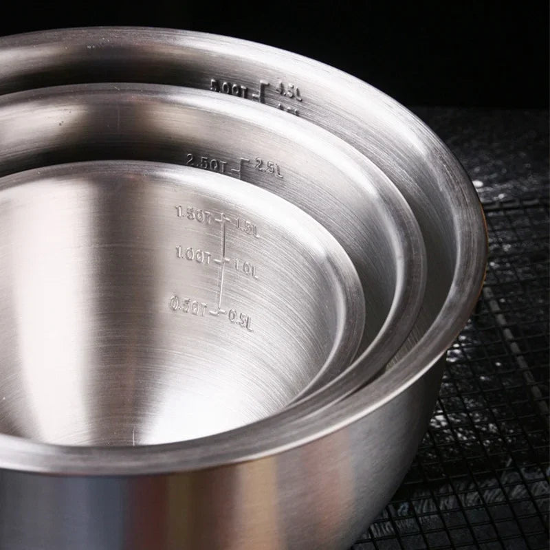 Stainless Steel Measuring Mixing Bowl