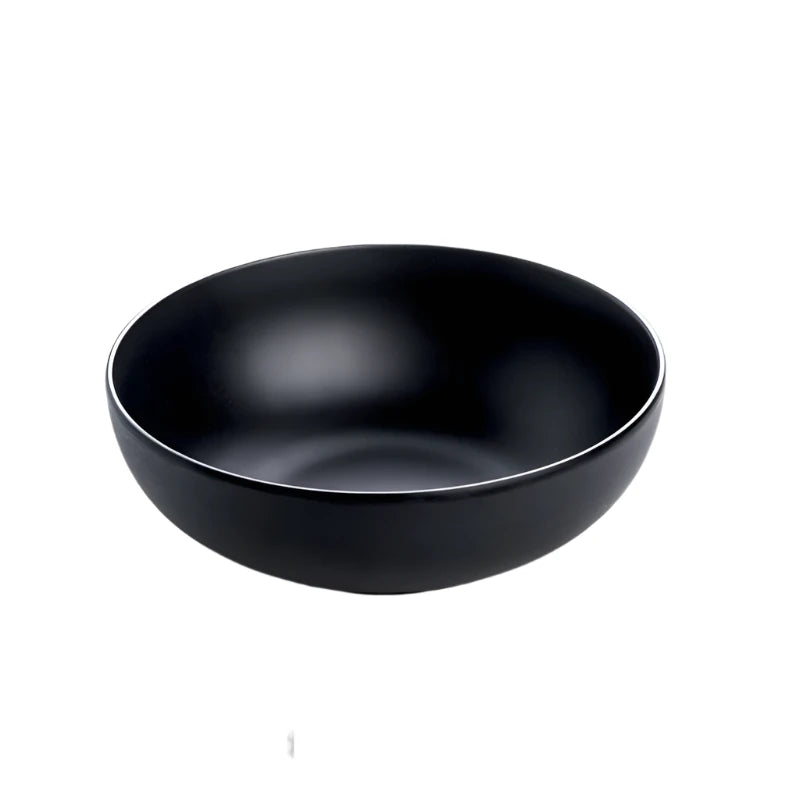 Black Melamine Rice Bowl