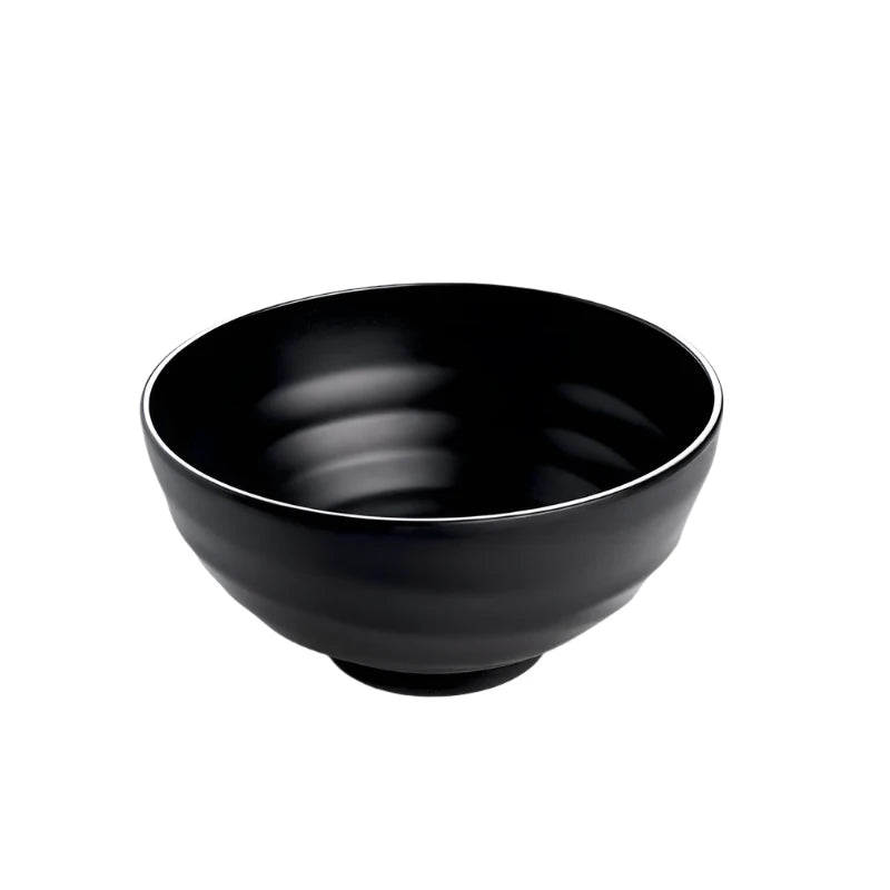 Black Melamine Soup Bowl