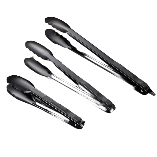 Pince de chef en acier inoxydable noir