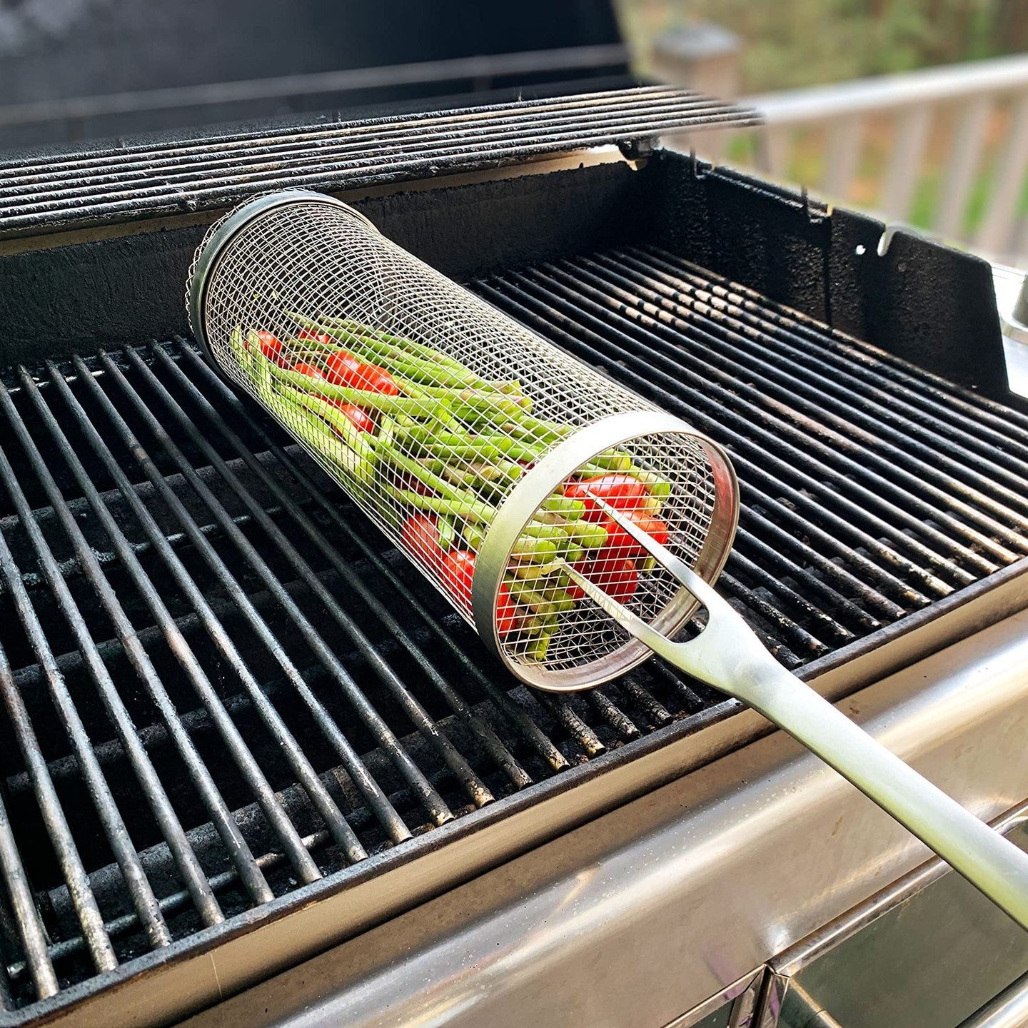 Panier à grillades en acier inoxydable pour barbecue