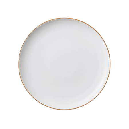 White Large Japanese Ceramic Dinner Plate