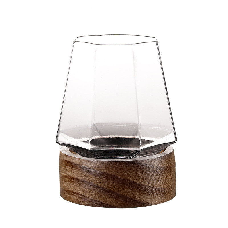 Vaso de whisky octogonal