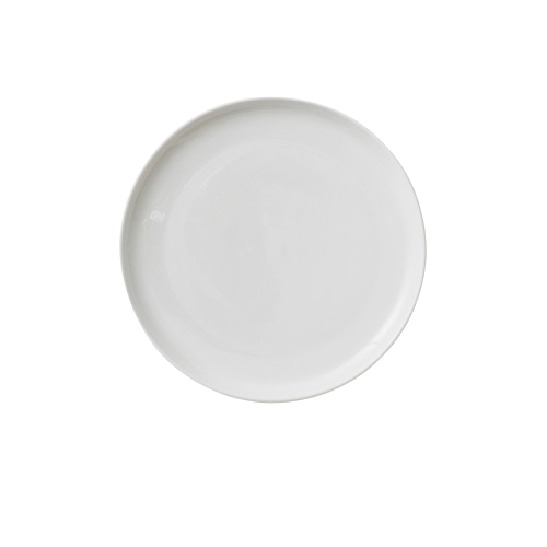 White Japanese Ceramic Dinner Plate
