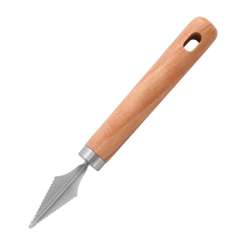 Wooden Handled Fruit Carving Knife