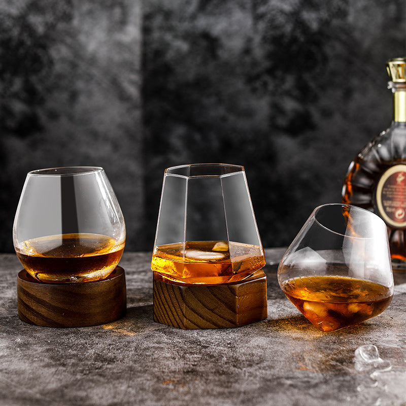 Vaso de whisky octogonal