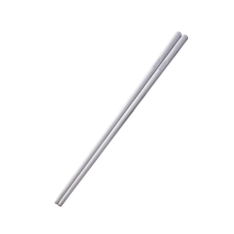 Korean Stainless Steel Flat Chopsticks
