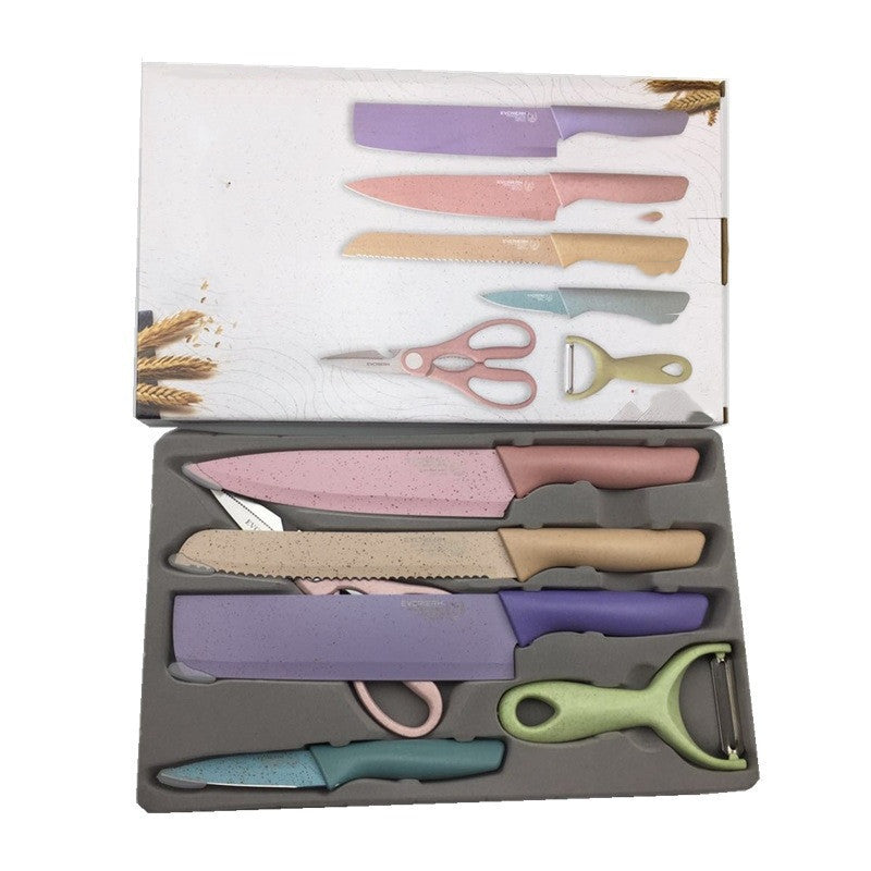 Juego de 6 piezas de preparación de cocina de colores