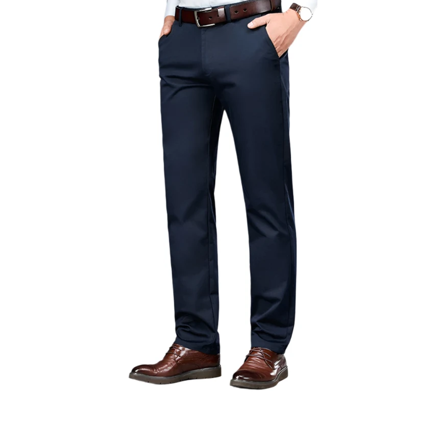 Navy Blue Work Suit Chinos