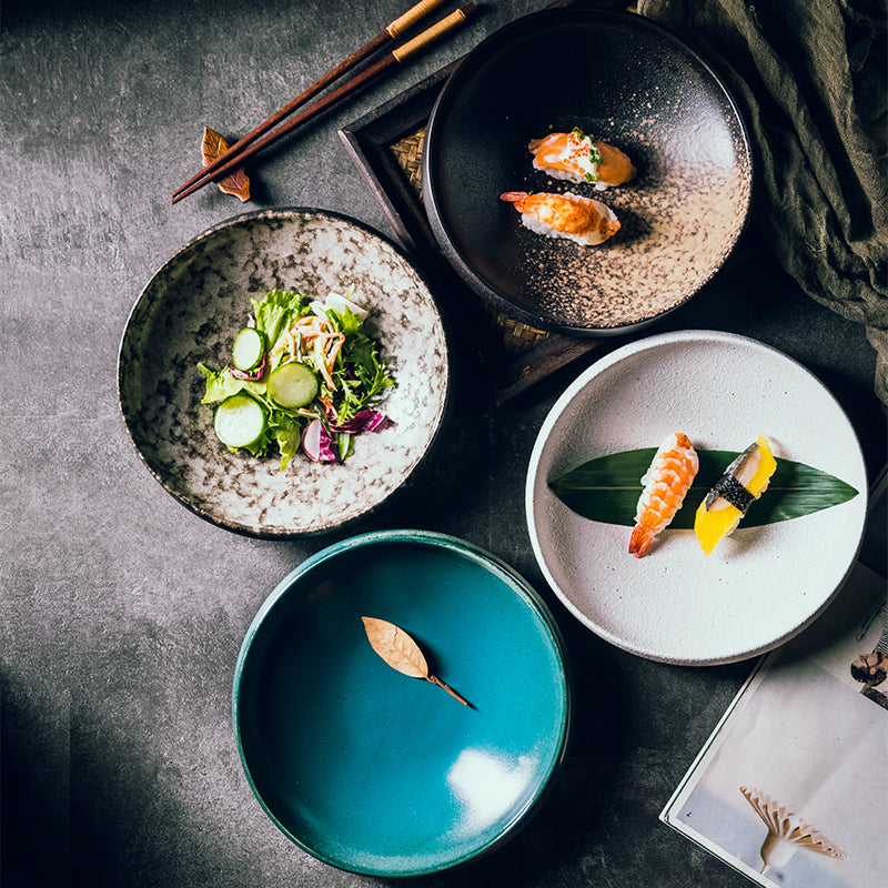 Thick-Sided Ceramic Dining Plate