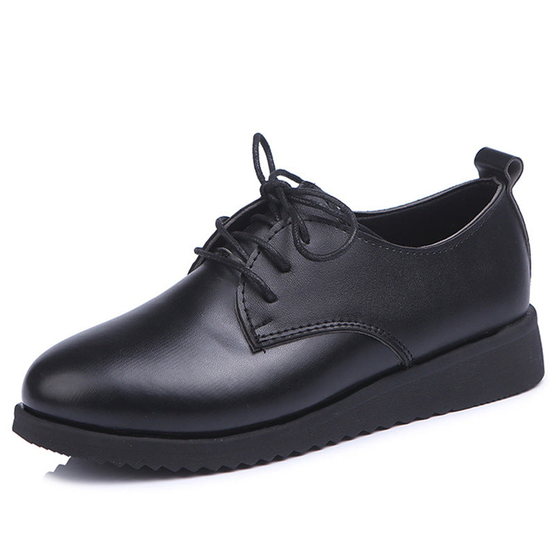 Black Flat Bottomed Work Shoes for Women