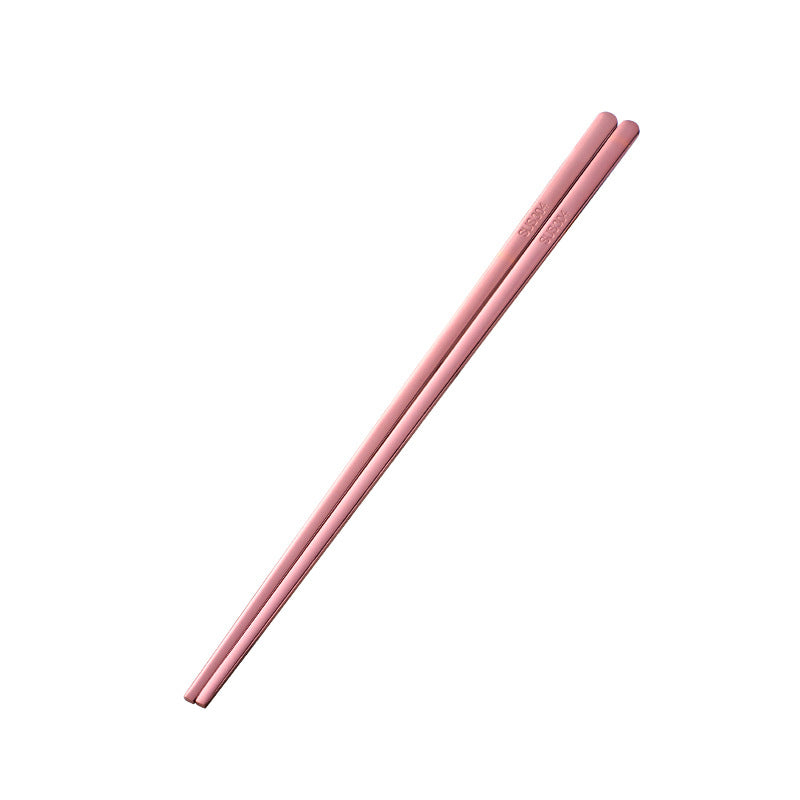 Korean Stainless Steel Flat Chopsticks